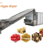 Máquina de secagem com transportador contínuo