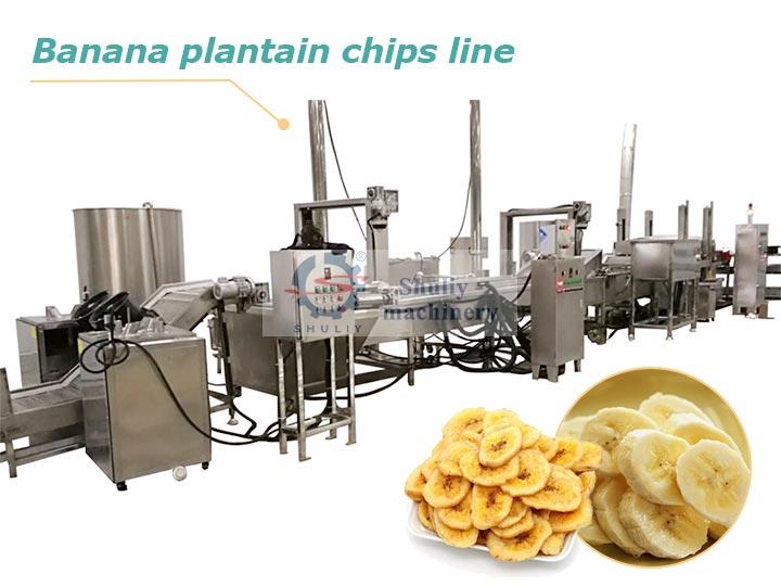 Banana plantain chips production line