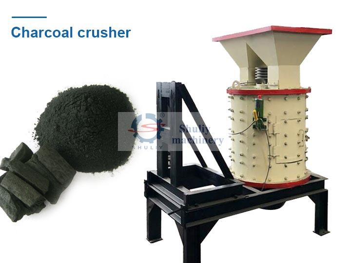 Lump charcoal crusher