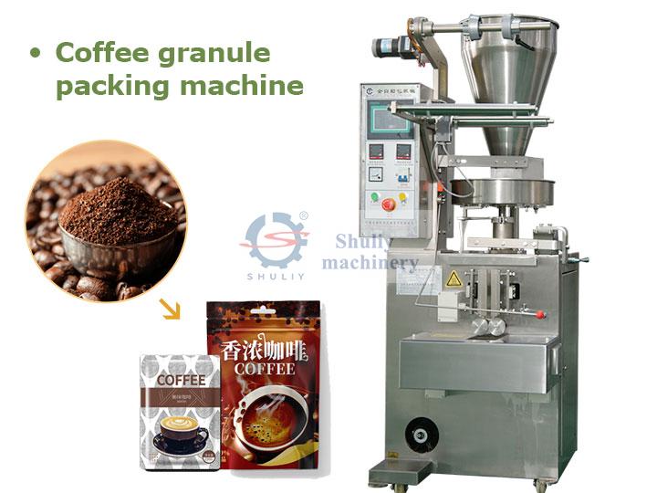 machine à emballer les granulés de café
