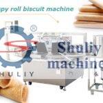 máquina de galletas en rollo crujiente