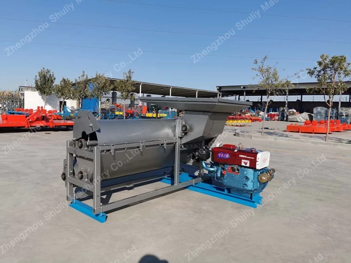 diesel engine type melon seed extractor