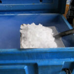 stockage de pellets de glace carbonique