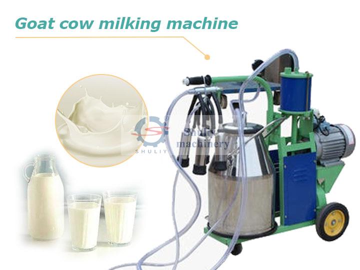 Goat cow milking machine