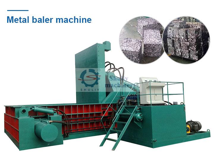Metal baler machine