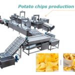 línea de patatas fritas industriales