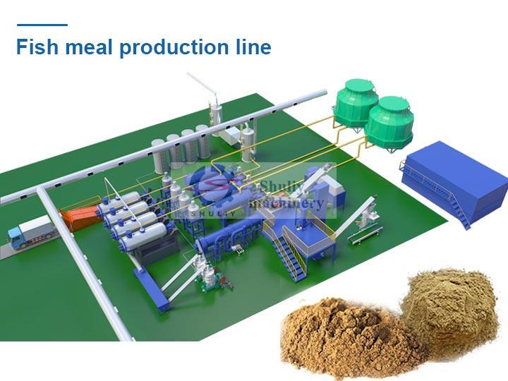 Feather meal production line