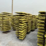 producción masiva de cartones de huevos