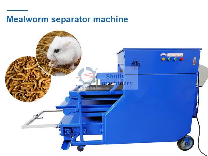 Mealworm separator machine