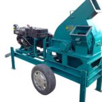 movable wood chipper machine