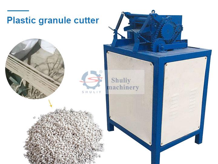 Plastic granule cutter