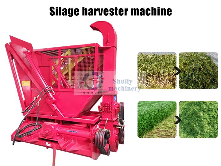 Combined corn harvester machine