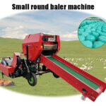 small round silage baler machine