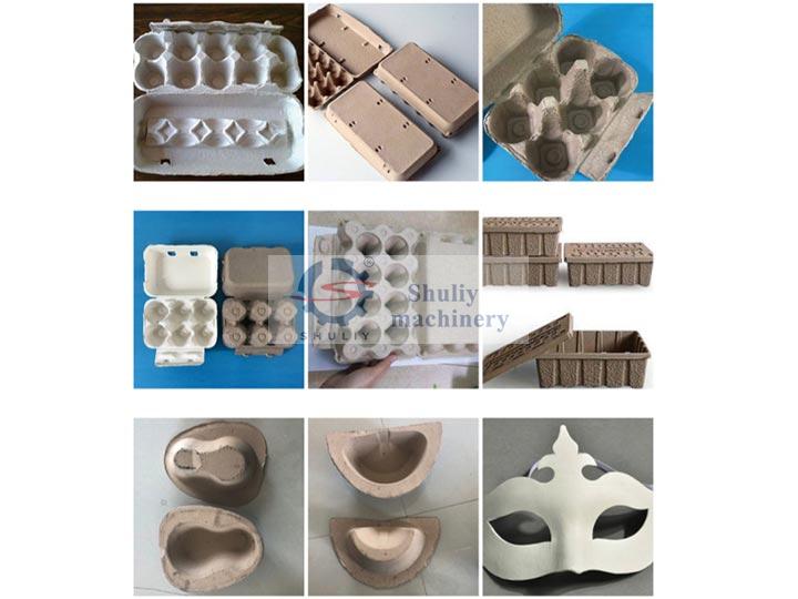 various paper pulp trays