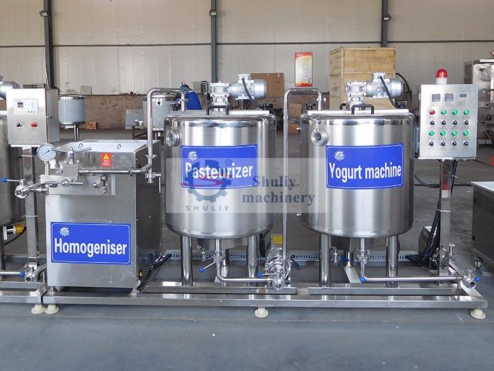 máquina procesadora de yogur