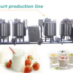linha de produção de iogurte
