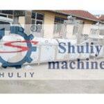 large continuous industrial frying machine