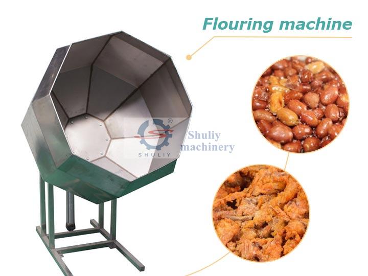 Fried food seasoning machine