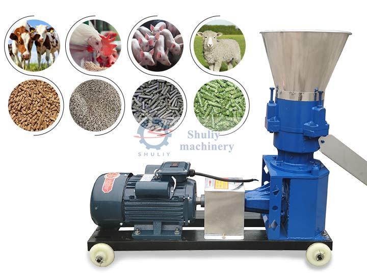 Animal feed pellet mill machine