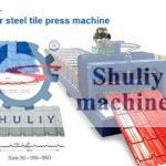 Máquina de prensagem de azulejos de aço a cores
