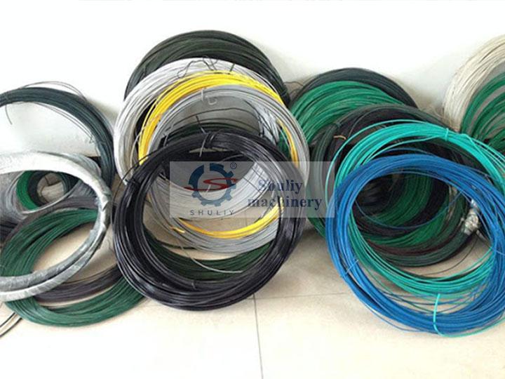plastic coated iron wires