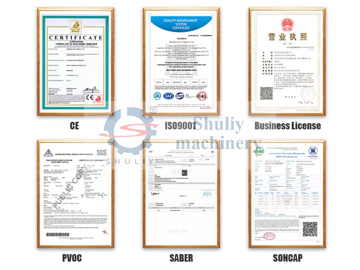 Shuliy certifications