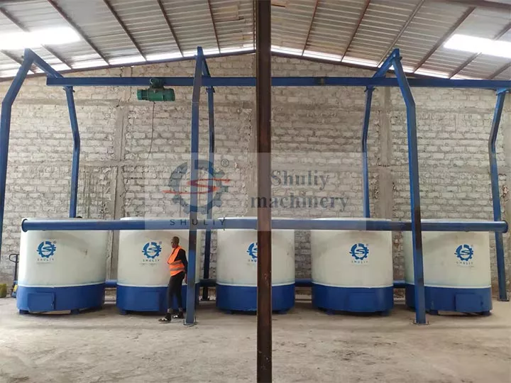 installation de la ligne de production de charbon de bois de 5 tonnes