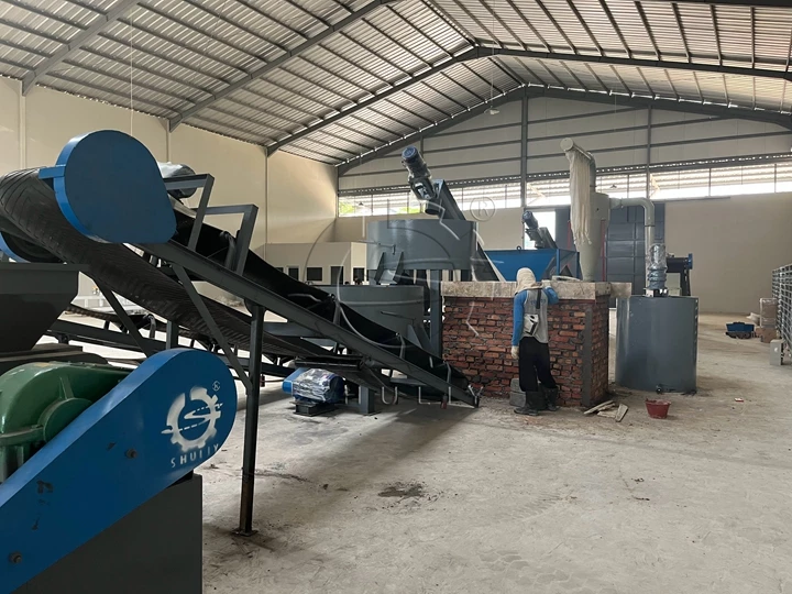 finished charcoal briquettes plant in Indonesia