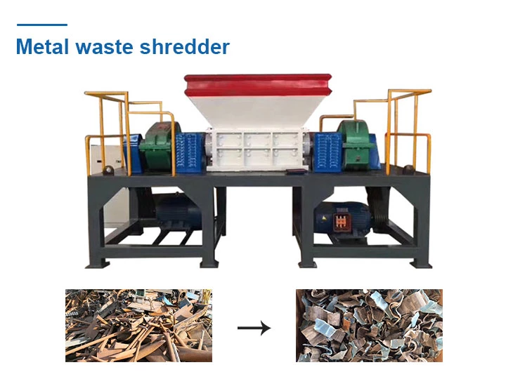 3T/H Scrap Metal Shredder Machine for Recycling Metal Wastes