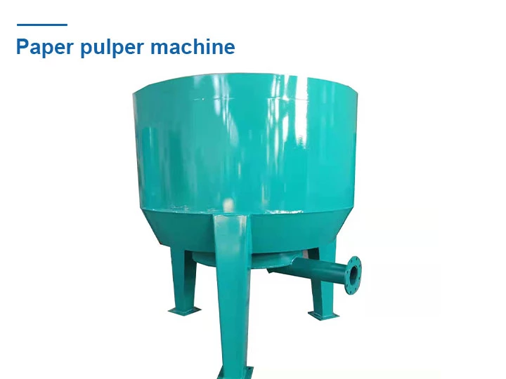 Paper pulper machine