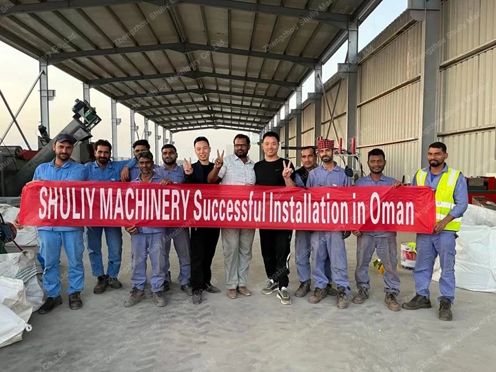 Complete Plastic Recycling Machines Finished Installation in Oman