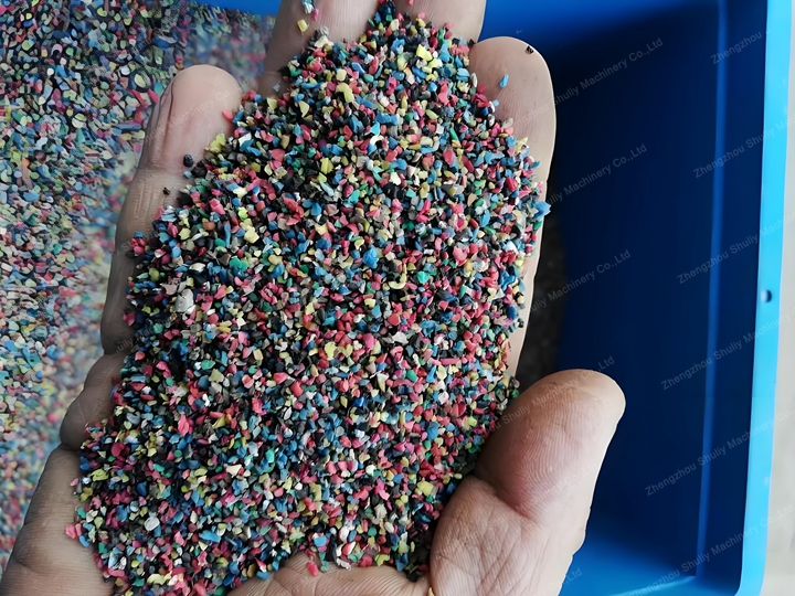 recycled plastic scraps