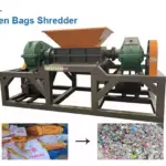 Plastic woven bag shredder
