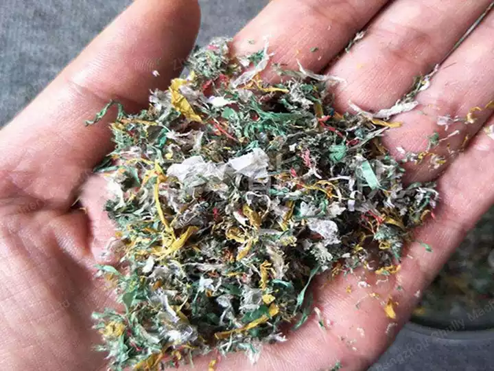 woven bags shredding effect